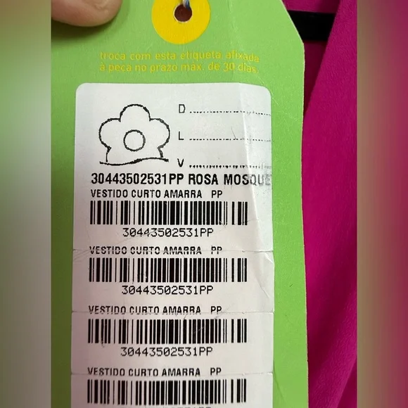 Farm Rio Allegris Fuscia Tie Front Flutter Dress SZ 8 NWT - Picture 10 of 10